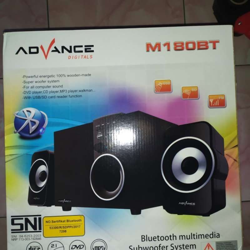 Advance speaker bluetooth multimedia subwoofer m180t on sale