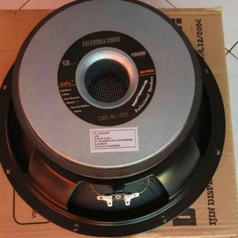 Jual Speaker 12 Inch Full Range Ads 1000 Watt Ads 1290 California