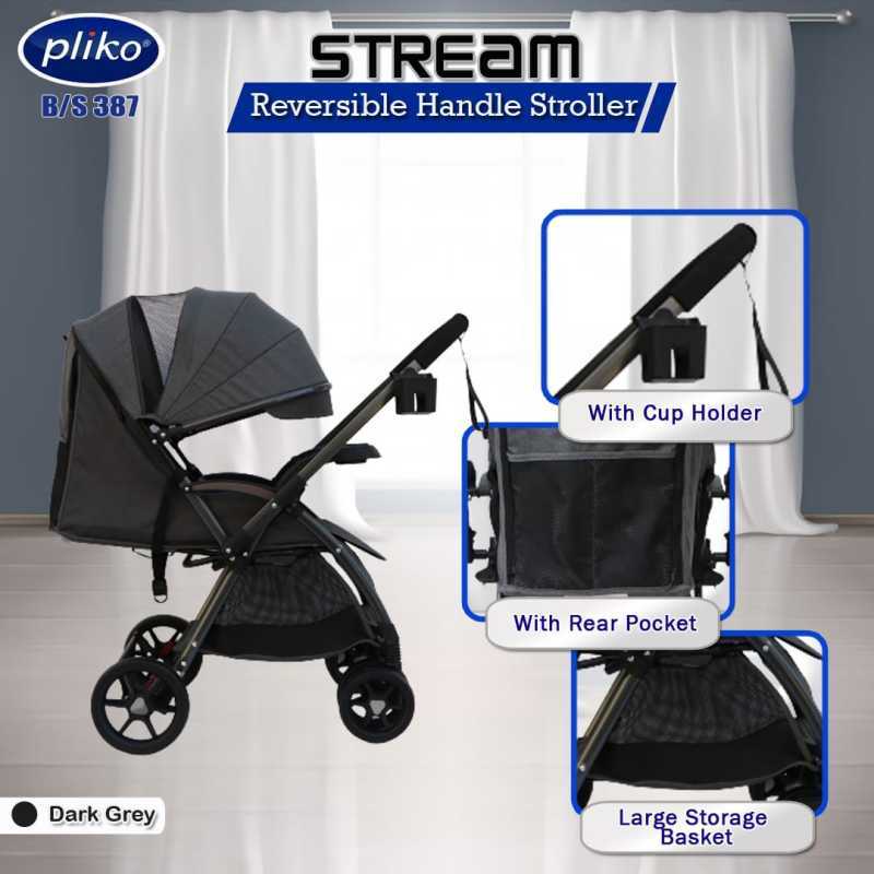 Jual Medan Pliko Bs 387 Stream Reversible Handle Stroller Kereta Dorong Bayi Online Mei 2021 Blibli
