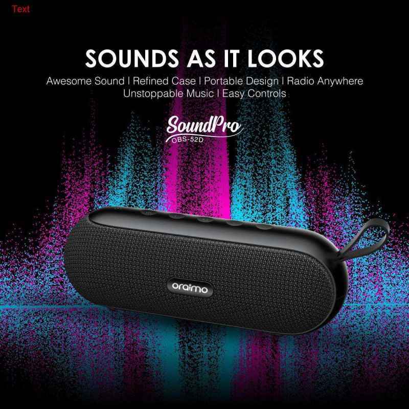Jual Oraimo Soundpro Portable Tws Wireless Bluetooth Speaker Obs 52d Online Februari 2021 Blibli