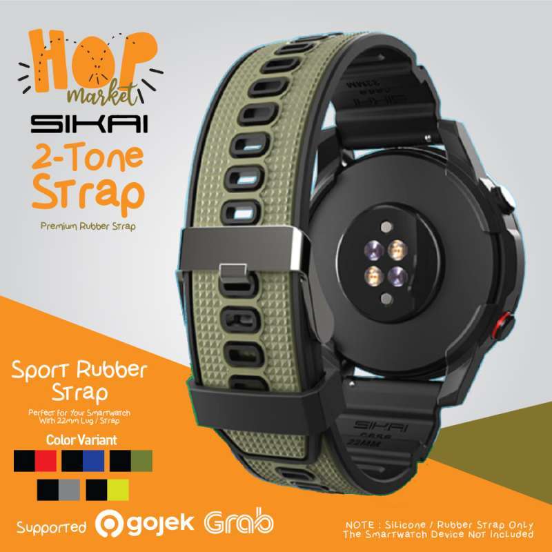 Promo SIKAI SC033 Premium Silicone Strap 22MM for Smartwatch