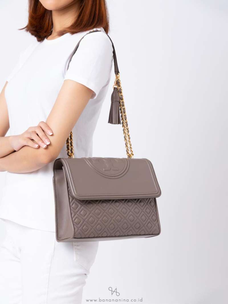 Tory burch fleming silver store
