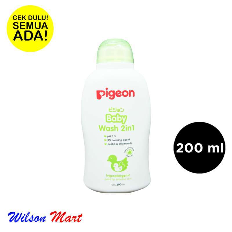 Jual PIGEON BABY WASH 2 IN 1 HAIR AND BODY 200 ML BOTOL di Seller