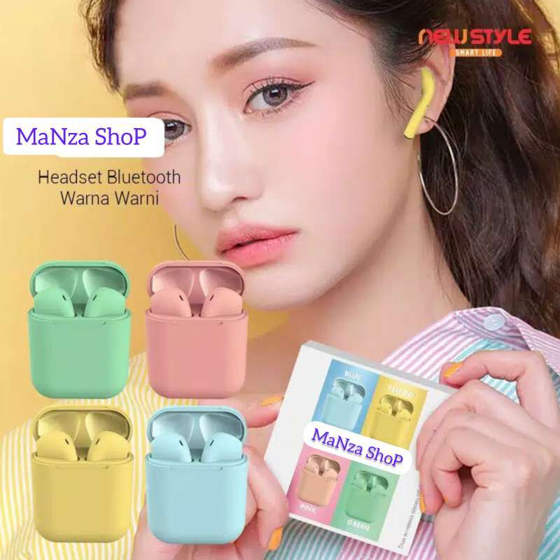 Promo Headset Bluetooth 5.0 Canggih Stylish Elegan Trendy wireless earphone Airpods  iphone Android Laptop di Seller MaNza ShoP - Kab. Bandung, Jawa Barat |  Blibli