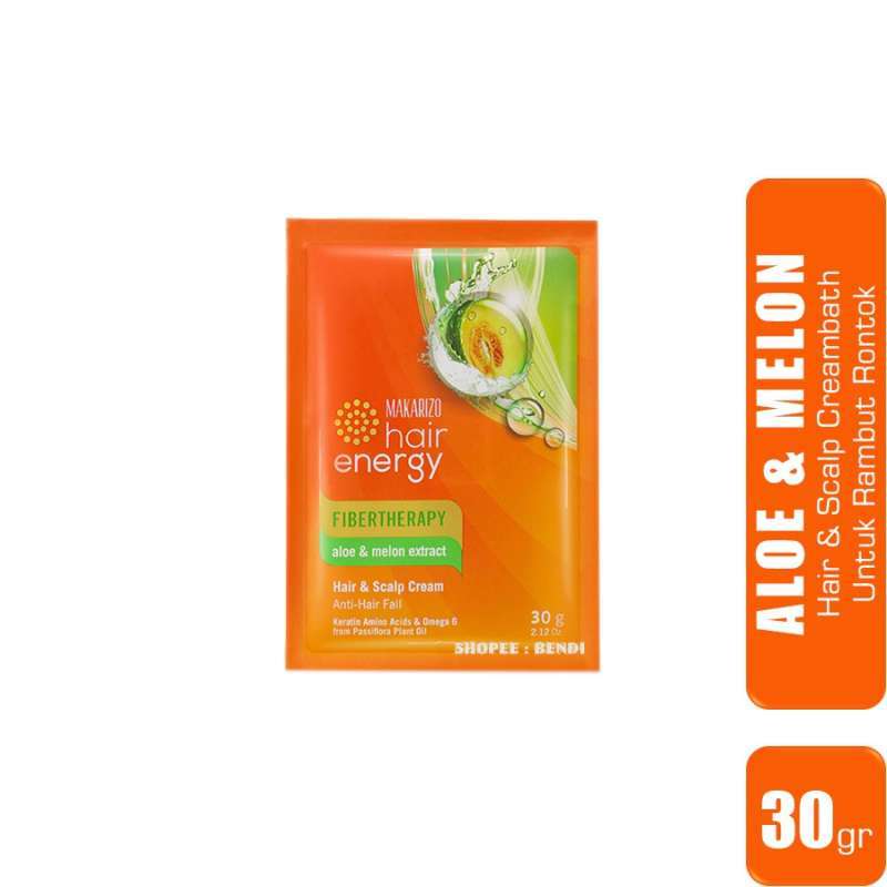 Makarizo Hair Energy Hair Scalp Creambath Fibertherapy Aloe Melon Extract Sachet 30 Ml Terbaru Agustus 2021 Harga Murah Kualitas Terjamin Blibli