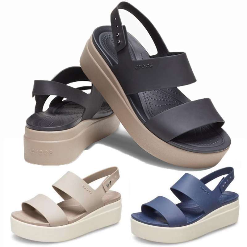 Jual Crocs Brooklyn Low Wedge / Sepatu 