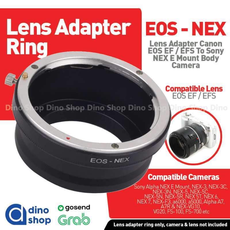 lens adapter converter lensa canon ef ke body sony e mount eos nex