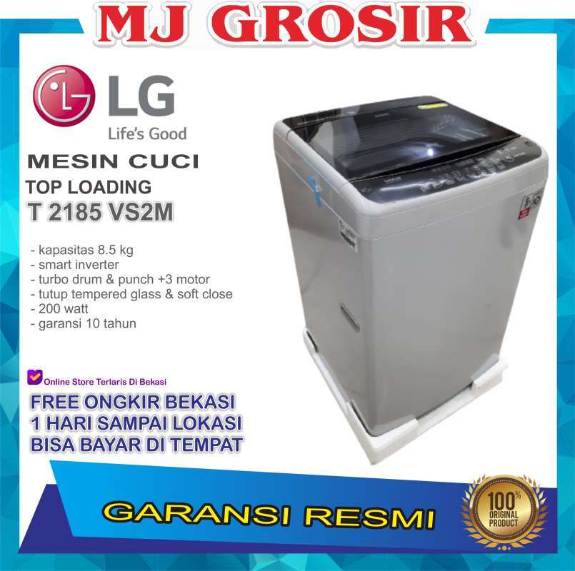 Jual Mesin Cuci 1 Tabung Lg T 2185 Vs2m 2185vs2m Top Loading 8 5 Kg Murah Mei 2021 Blibli