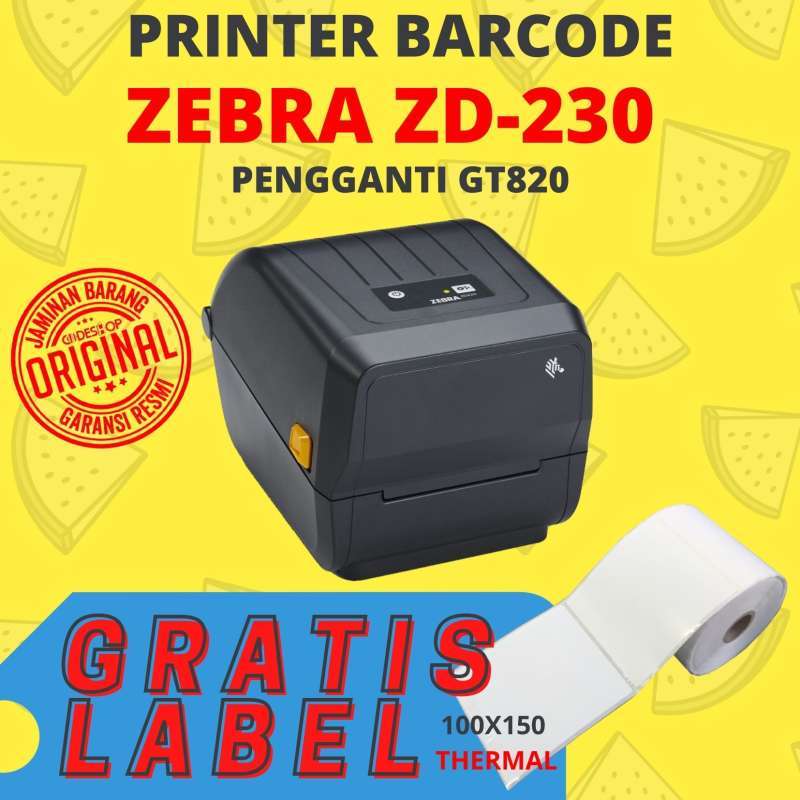 Jual ZEBRA PRINTER BARCODE ZD230 ZD-230 PENCETAK LABEL ALAMAT ...