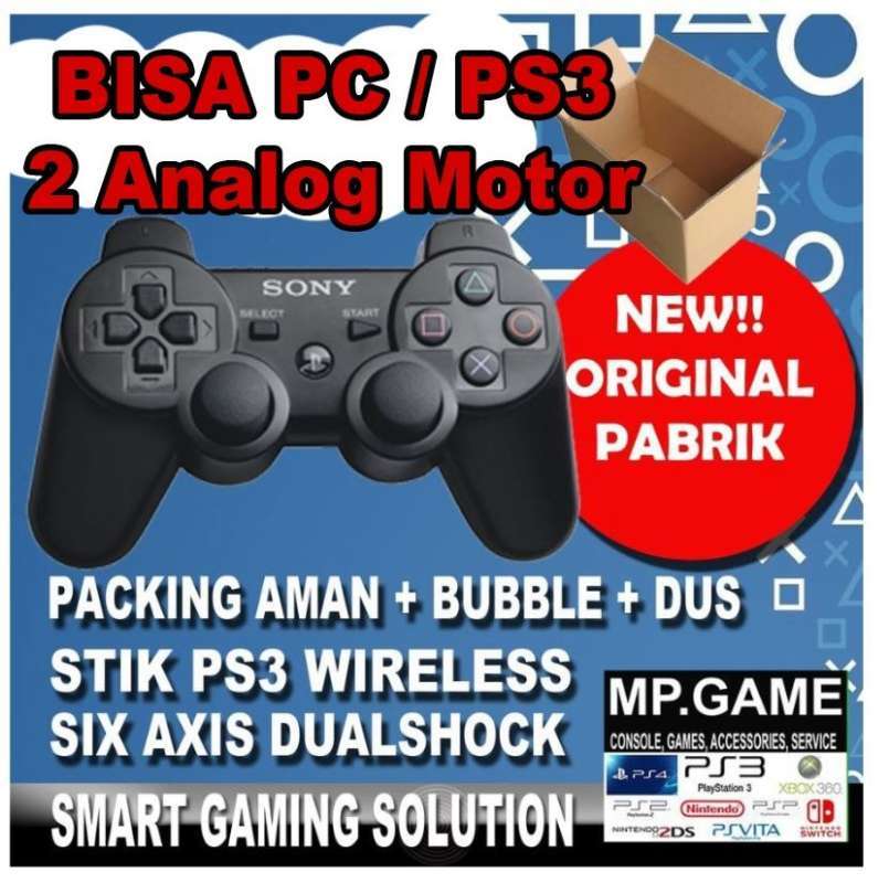 Jual Stik Stick Ps3 Ori Pabrik Wireless Hitam Bisa Pc Murah Mei 2021 Blibli