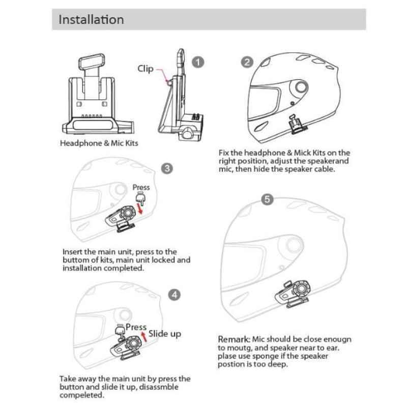 Bluetooth Intercom Helmet Mornystar M3 