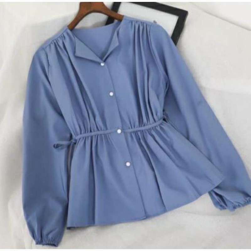 Blouse Wanita Moneva Blouse Blouse Korea Atasan Wanita Pakaian Terlaris Korean Style Terbaru Juli 2021 Harga Murah Kualitas Terjamin Blibli