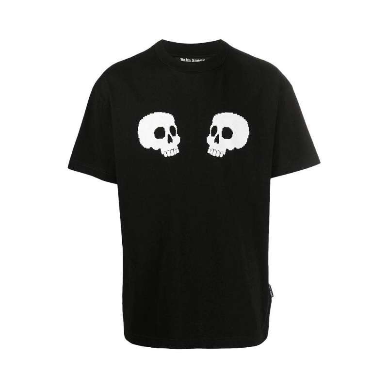 Jual Palm Angels T-Shirt Skulls Logo di 