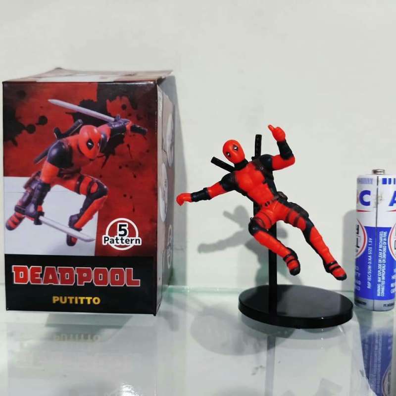 Jual Mainan Mini Statue Deadpool 2 Inch di Seller Van Marvel