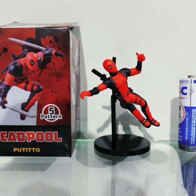 Jual Mainan Mini Statue Deadpool 2 Inch di Seller Van Marvel