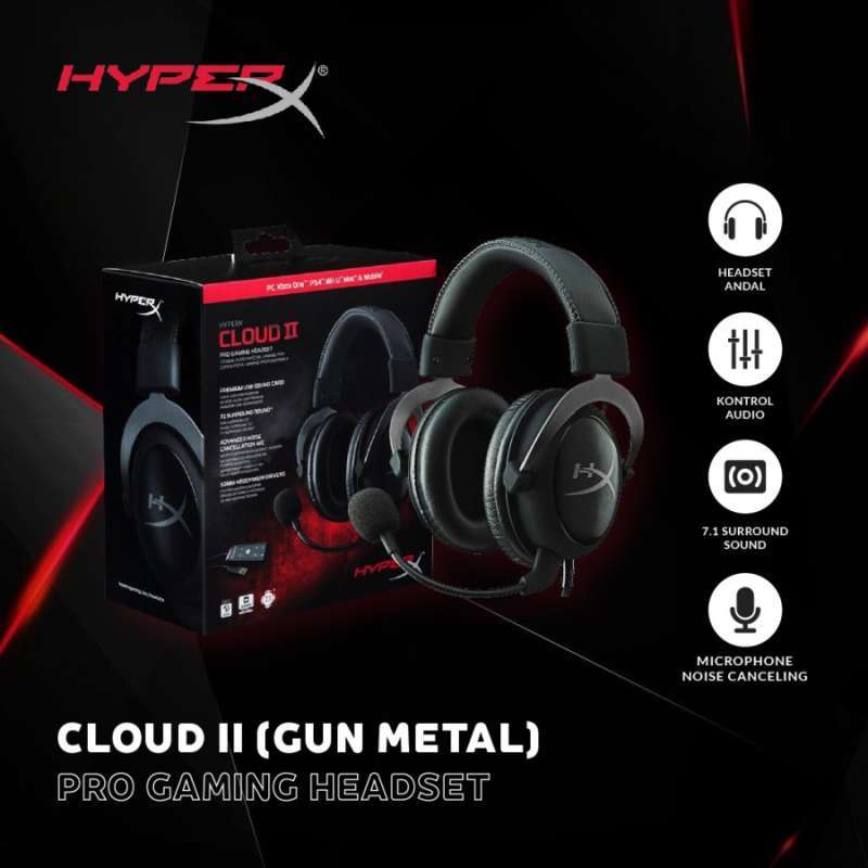 Jual HyperX Cloud II Pro Gaming Headset 