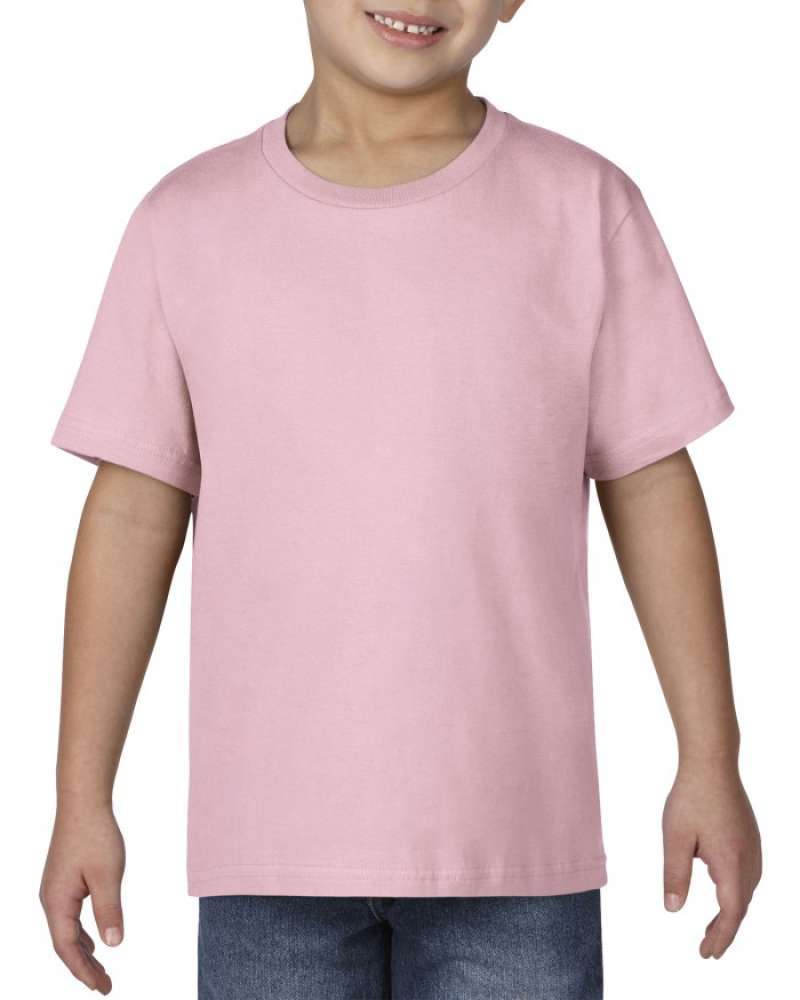 Kaos Polos GILDAN Premium Cotton 76000B YOUTH KIDS WARNA Warm Light Pink XS