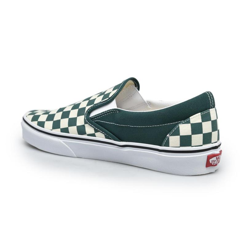 bistro green checkered vans