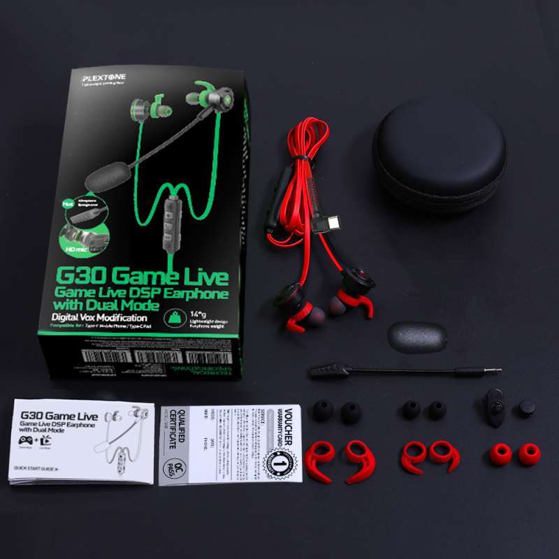 Plextone G30 With Mic Stereo Bass Gaming Hammerhead Earphone Headset Ps4 Nintendo Switch Xbox One Pc Laptop Merah Plextone G30 Red Kvknayagarh Org