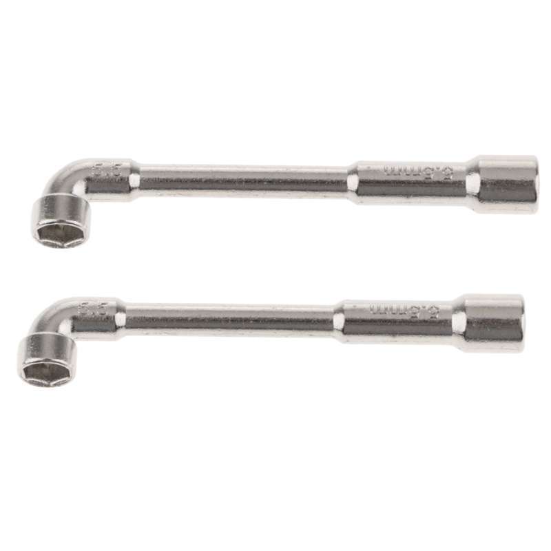2pcs 5.5mm L Type Angled Socket Wrench Chrome Plating Tool Portable 