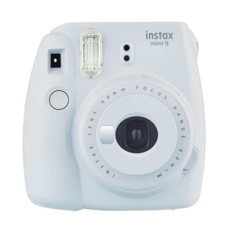 Fujifilm Instax Mini 9 Instant Film Camera - Smokey White + PAPER 1 PACK