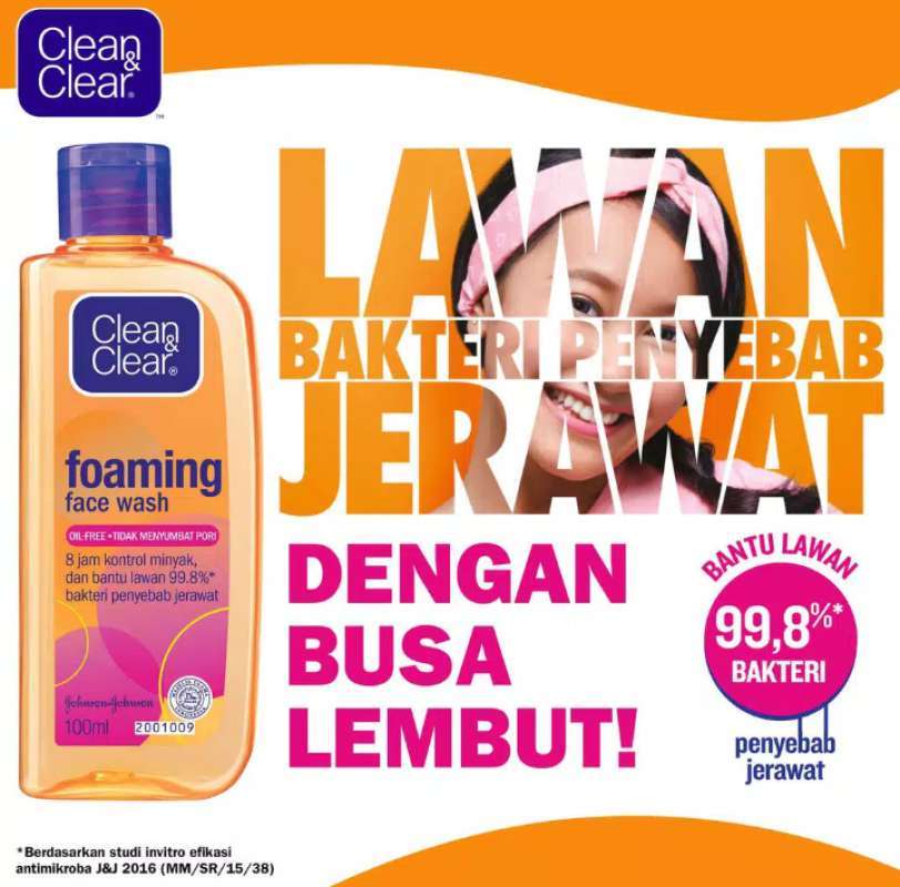 clean & clear foaming face wash harga