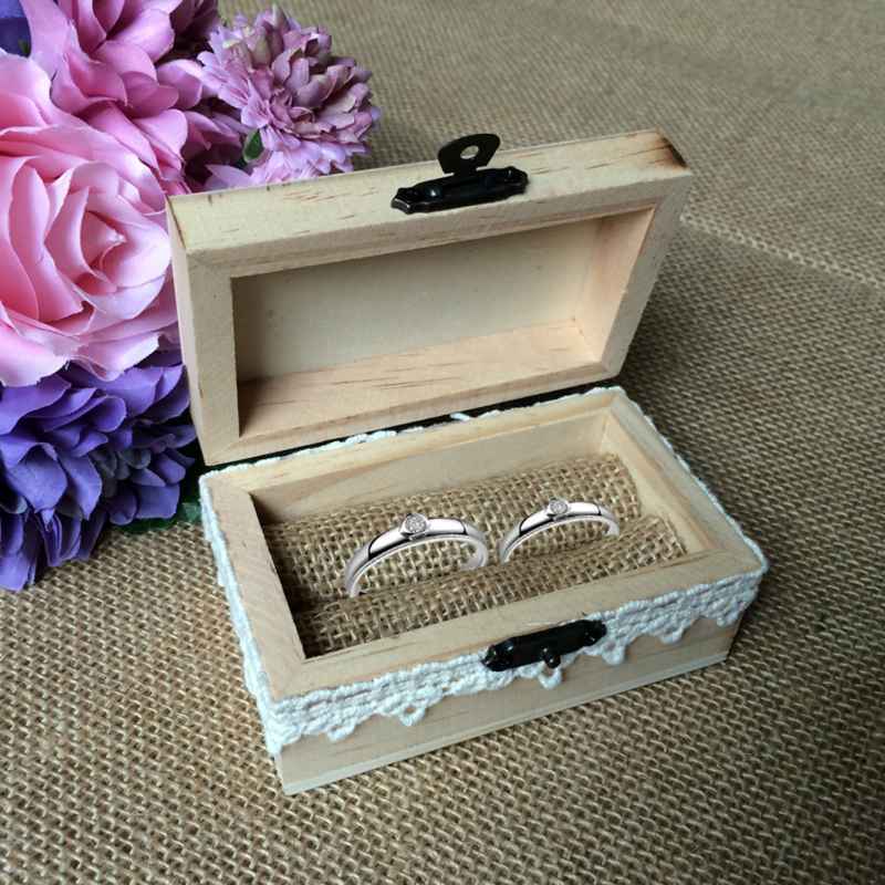 Jual Country Wedding Ring Bearer Box We Do Lace Decor Wooden Jewelry Ring Holder Terbaru Desember 2021 Harga Murah - Kualitas Terjamin - Blibli