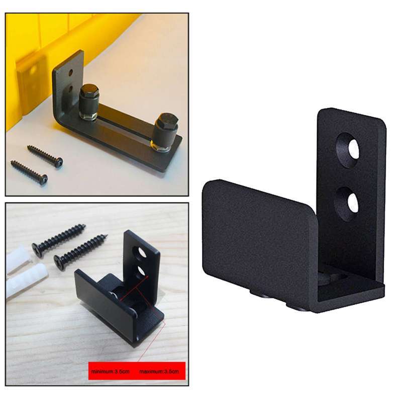 Promo Wall Mounted Sliding Barn Door Bottom Floor Guide With Adjustable Bracket Di Er Homyl China Blibli Promo Wall Mounted Sliding Barn Door, Sliding Barn Door Bottom Guide