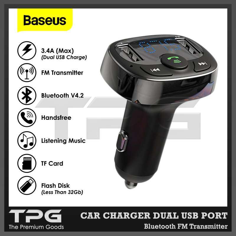 Promo BASEUS T-TYPED WIRELESS MP3 CAR 