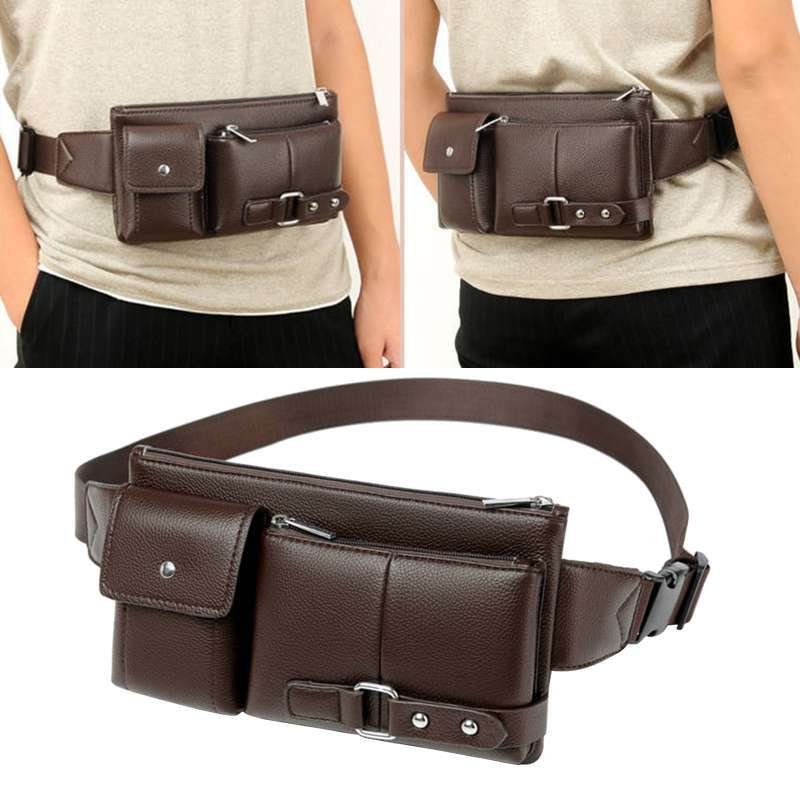 leather hip pouch