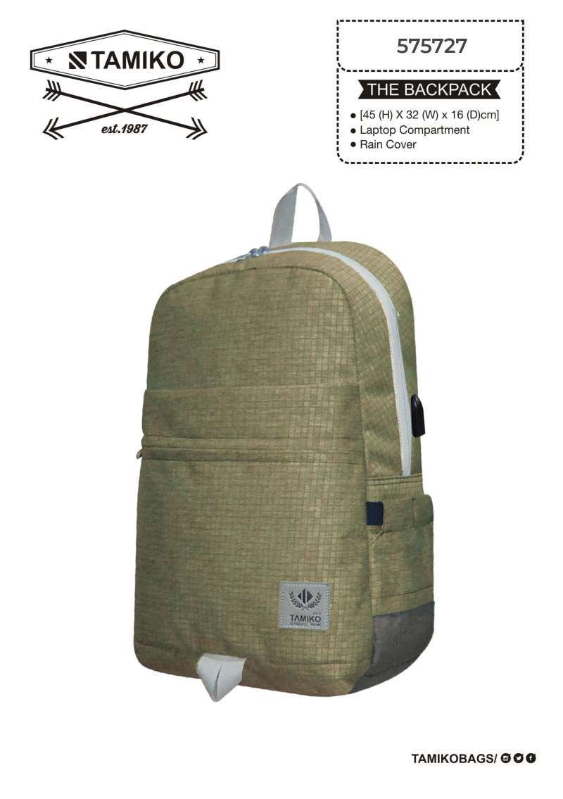 Promo Backpack Tamiko 575727 Tas Ransel Laptop Wanita Stylish Hijau Diskon 35 Di Seller Unagi Store Kebon Jeruk Kota Bandung Blibli