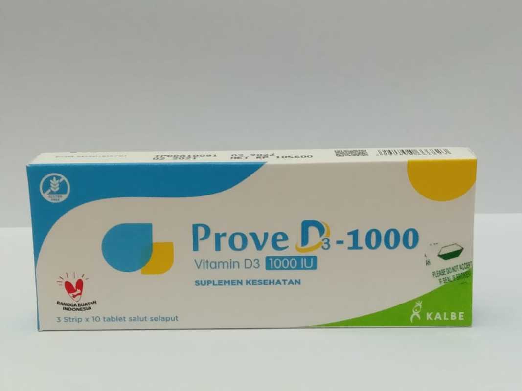 Jual Prove D3 1000 Iu 30 Tablet Vitamin D3 Kalbe Jakarta Pusat Barat Selatan Timur Utara Terbaru September 2021 Harga Murah Kualitas Terjamin Blibli