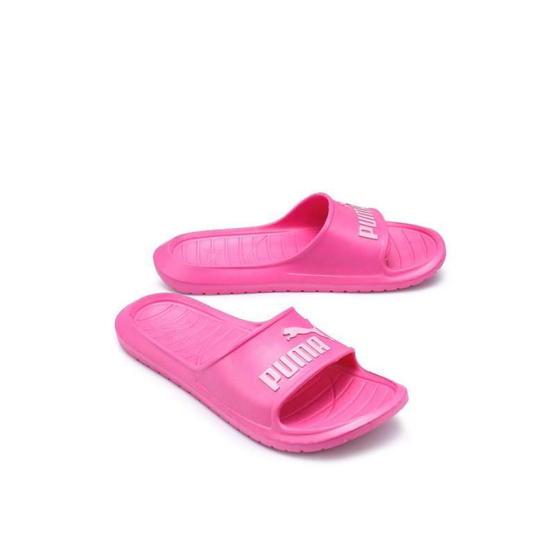 light pink puma slides