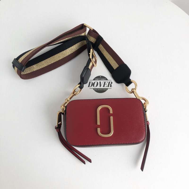 Jual Marc Jacobs Snapshot Camera Bag Red Maroon ORIGINAL 100 di