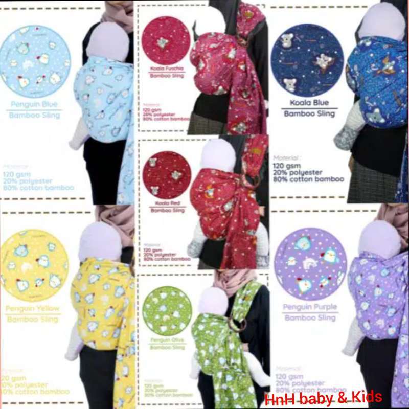 Jual B1203 Cuddle Me Gendongan Bayi Ring Sling Bamboo Sling Murah