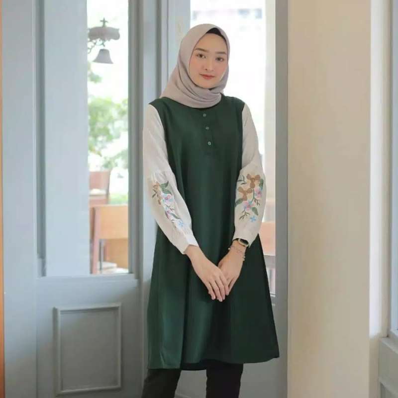 Promo Martha tunik/tunik mimica/atasan muslim wanita di Seller Afri shop -  Kota Bekasi, Jawa Barat | Blibli