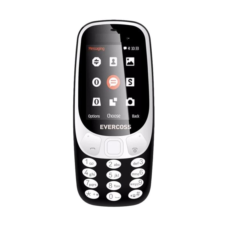 Evercoss N2 Handphone - Hitam [Dual Sim GSM]