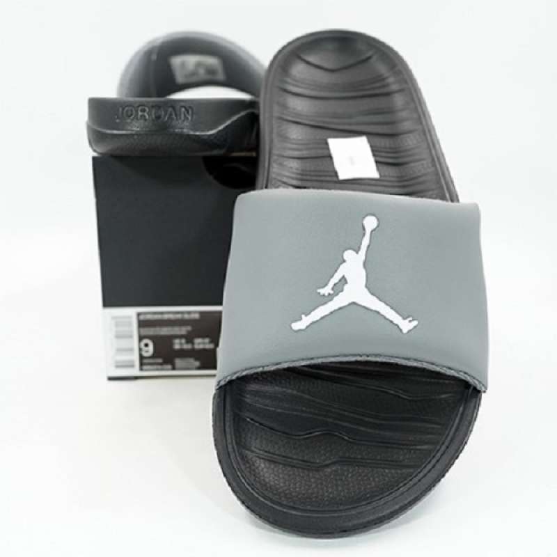 Jual NIKE Men Basketball Jordan Break Slide Sandal Basket Pria [AR6374-013]  - Grey di Seller matesoris.id - Kota Depok, Jawa Barat | Blibli