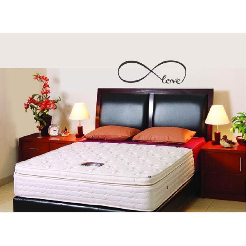 Wall Sticker Love Bed Quote Couple Dekorasi Stiker Dinding Kamar Tidur