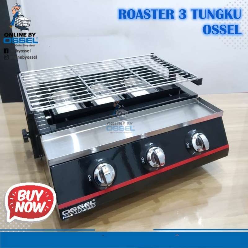 Alat Panggang Sosis Gas Roaster 3 Tungku Panggangan Portable Original Ossel Terbaru Agustus 2021 Harga Murah Kualitas Terjamin Blibli