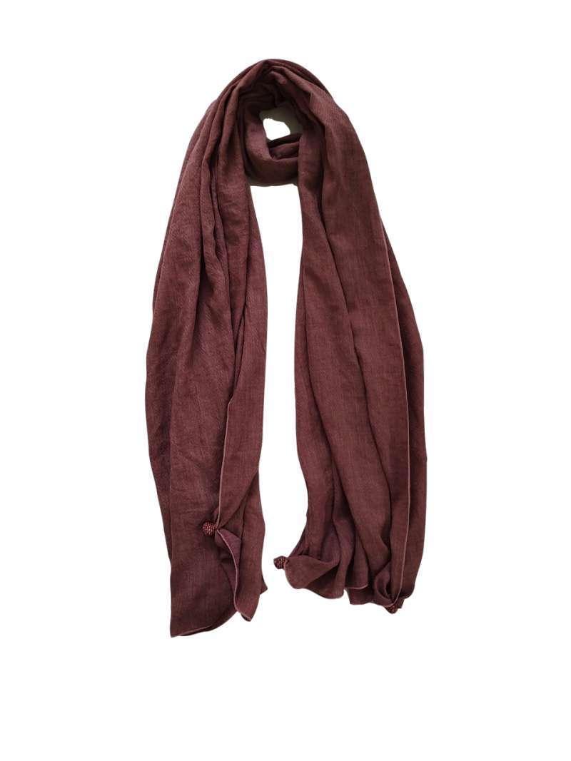 Jual Syal Leher Polos Scarf Leher Voal Pasmina Panjang Pink