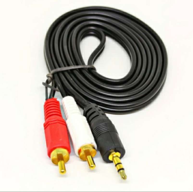 Jual KABEL AUDIO JACK 3.5 MM TO RCA 2 