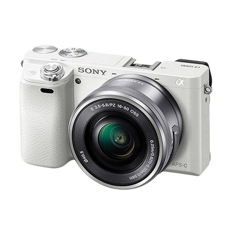 SONY A6000L ALPHA 6000 Kit with 16-50MM F/3.5-5.6 OSS Kamera Mirorless - White