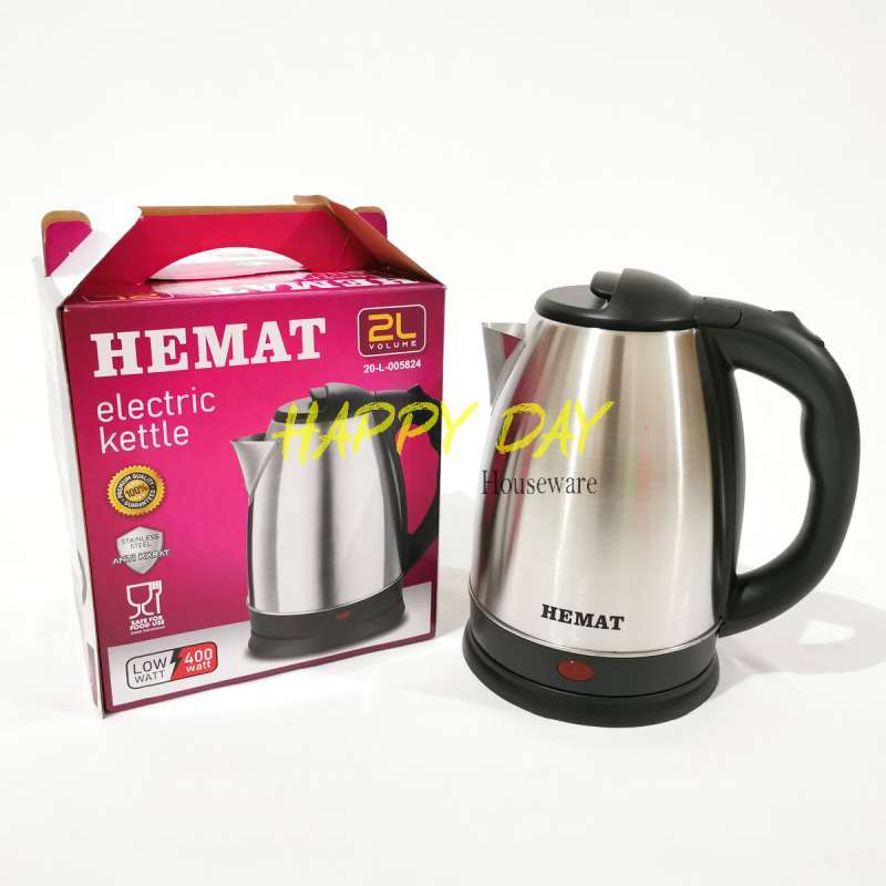 Hemat Teko Listrik Pemanas Air Electric Kettle 2 Liter 400watt Terbaru Agustus 2021 Harga Murah Kualitas Terjamin Blibli