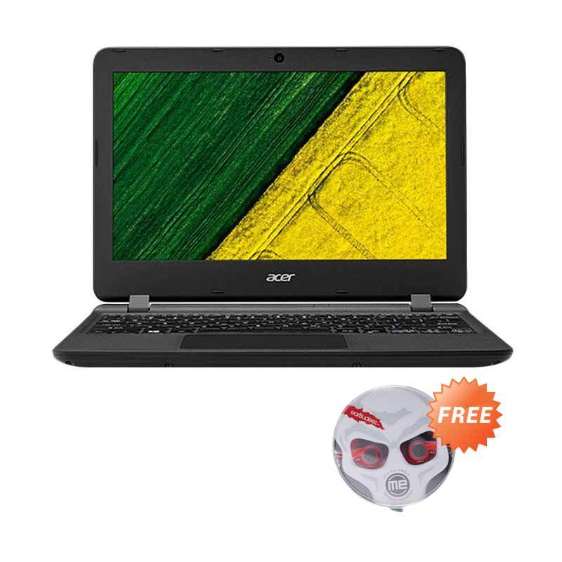 Acer ES1-132 LNX NX.GG2SN.001 Notebook - Black + Free Audiovox JHB 504 Stereo Earphones Red