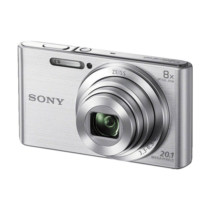 SONY W830 Compact Camera - Silver [20.1 MP/8x Optical Zoom/HD Movie 720p]