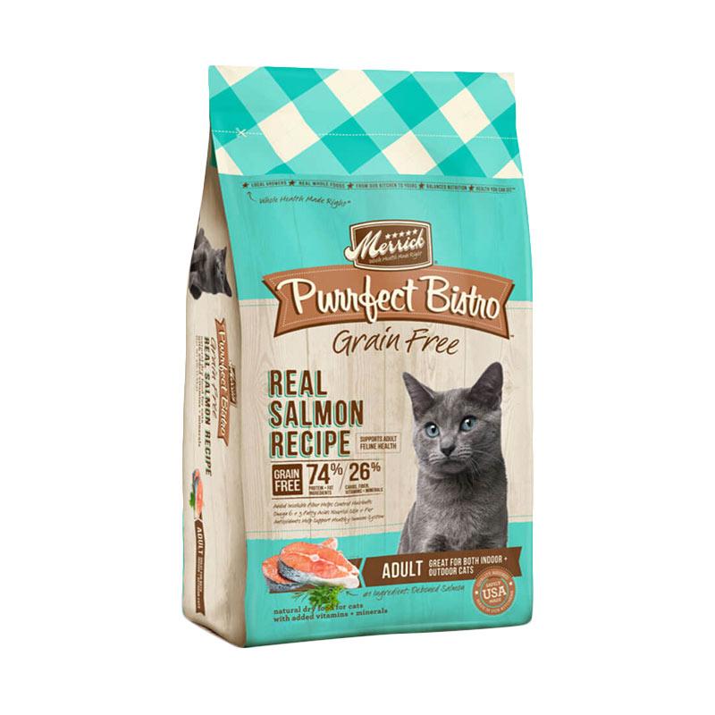 Jual Merrick Purrfect Bistro Grain Free Real Salmon Recipe Makanan
