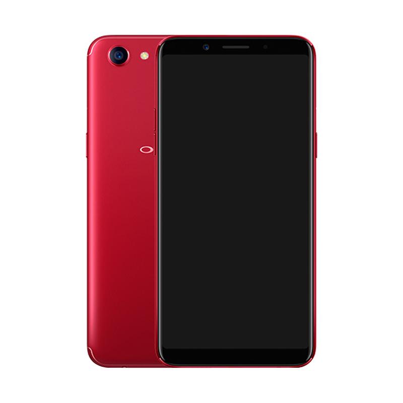 harga OPPO F5 Smartphone - Red [64 GB/6 GB] Free Tripod Gorilla Mini + Led Selfie Blibli.com