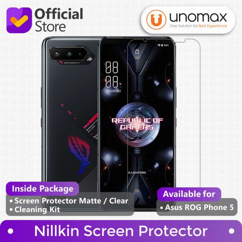 Pelindung Layar Nillkin Anti Gores untuk Asus ROG Phone 5 dengan Fitur Anti Glare, Ultra Tipis, dan Garansi Distributor 14 Hari, Ideal untuk Penggunaan Harian