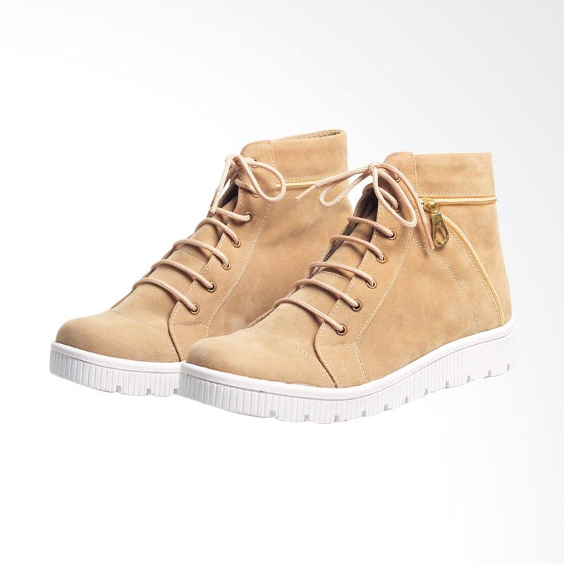Raindoz Sepatu Boots Fashion Wanita Best Seller RAK008 Cream Dan Harganya Source Harga .